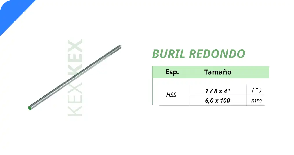 Buril redondo